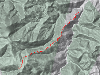 Trocha Union Trek Terrain Map