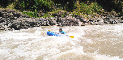 Cusco Klasse 3 Packrafting auf dem Urubamba Fluss