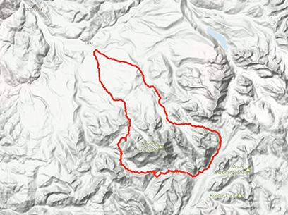 Ausangate Trek Terrain Map