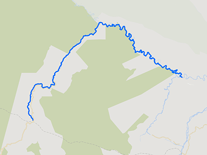 Manu Rafting Expedition 9 Days Overview Map