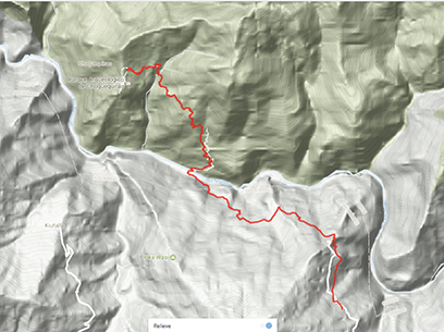 Choquequirao Trek Terrain Map