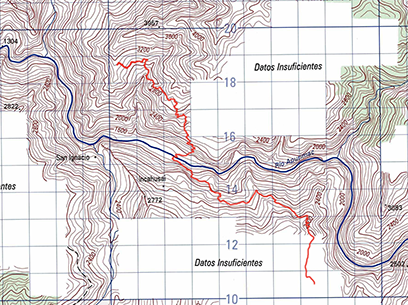 Choquequirao Trek Carte Topographique