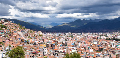 Vue de Cusco vers le Sud