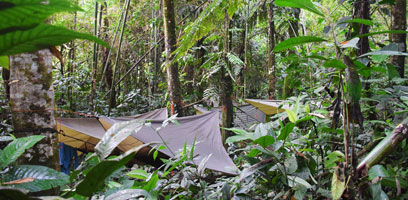 Hammock camp at Pini Pini Creek