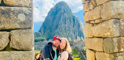 Couple at Machu Picchu