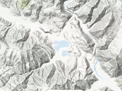 Huacarpay Lake Terrain Map