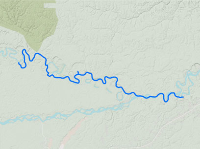 Laberinto Rafting Expédition 6 Jours Carte du Terrain