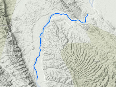 Manu Rafting 3 Days Terrain Map