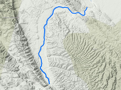 Manu Rafting 4 Days Terrain Map