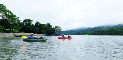 Packrafting Manu Nationalpark in der Nähe von Shintuya