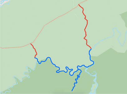 Tambopata Rafting 3 Days Overview Map