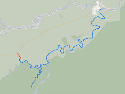 Tambopata Rafting 8 Days Overview Map