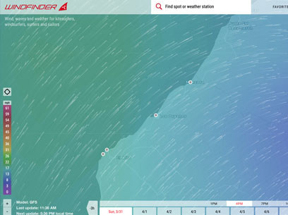 Usual NE Wind Direction